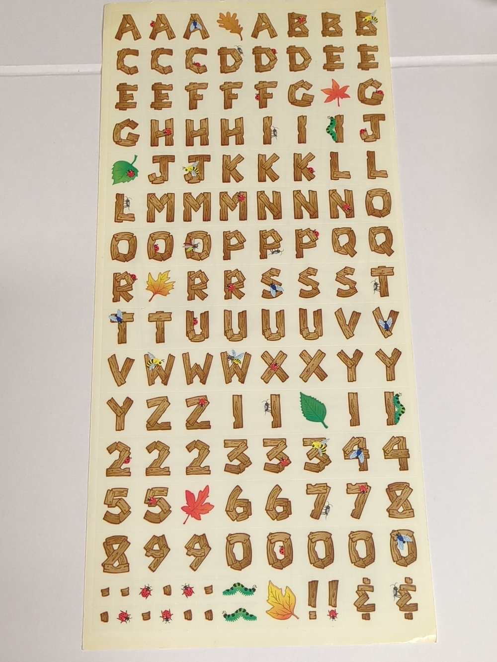 ☀️VTG Sandylion Camping Sticker Alphabets SCB15